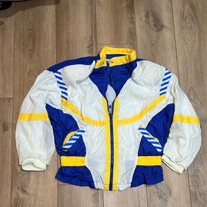 VTG Retro 80s 90s Colorblock Windbreaker Track Jacket RESPORT Medium Lightweight